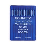 SCHMETZ sewing machine ballpoint needles 134(R) SES 135x5 SY1955 DPx5 SIZE 80/12